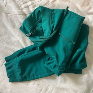 HUNTER GREEN SCRUB Joggers (mandala)